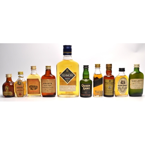 666 - A mixed lot ( SOME RARE) to include a 20cl bottle of KENMORE Special Reserve Blended Scotch Whisky, ... 