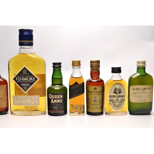 666 - A mixed lot ( SOME RARE) to include a 20cl bottle of KENMORE Special Reserve Blended Scotch Whisky, ... 