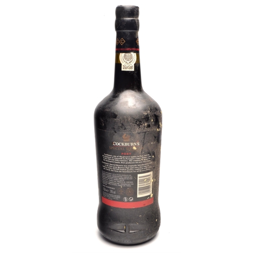 691 - A bottle of COCKBURNS SPECIAL RESERVE PORT 100cl - seal intact and discovered in an old cellar cupbo... 