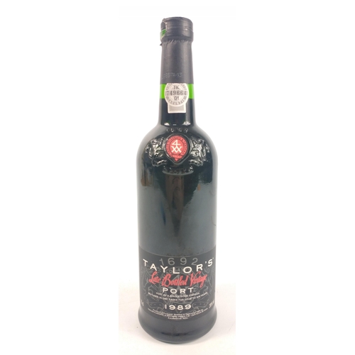 697B - TAYLOR'S Late Bottled Vintage PORT 75cl 1989. The item is sold as described and we do not accept lia... 