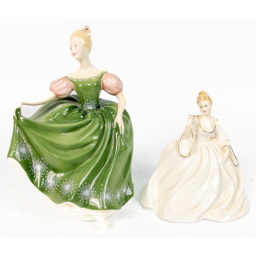 140 - Two ceramic ladies Michelle (HN2239) by ROYAL DOULTON and Samantha by COALPORT#151