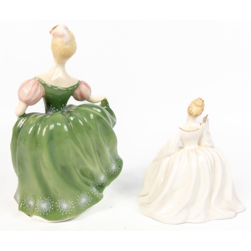 140 - Two ceramic ladies Michelle (HN2239) by ROYAL DOULTON and Samantha by COALPORT#151