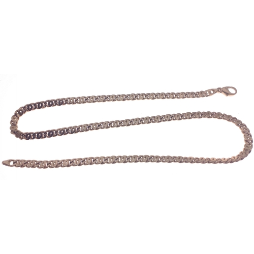 17 - A nice 375 stamped gold chain-link chain 36.64g weight approx - length 50cm approx#16