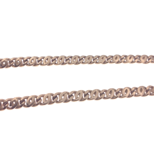 17 - A nice 375 stamped gold chain-link chain 36.64g weight approx - length 50cm approx#16