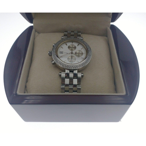 22 - D BARUNE DB5225SM gents wristwatch ( not diamonds) with original presentation box. Sapphire glass. Q... 