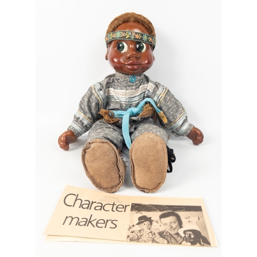 225 - NABER Kids, character doll from 1989.  SAMI doll, native American with clothing and headband.  A lov... 