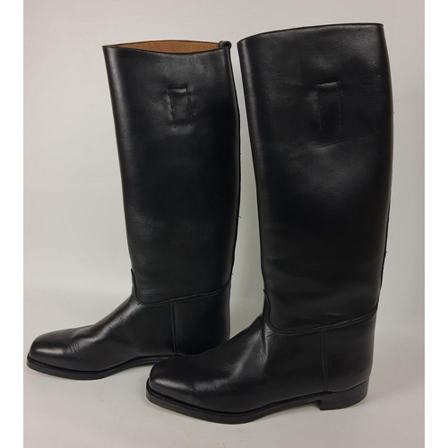 237 - I SAY CHARLES - TALLY HO!!'
A pair of quality black leather riding boots by 'Good-Walk' made in Belg... 