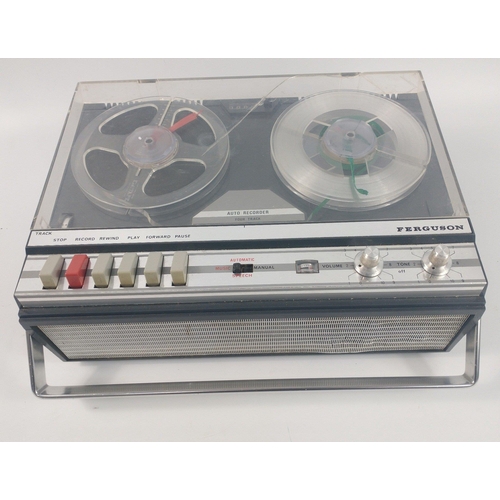 266 - A retro FERGUSON auto recorder 4 track reel-to-reel tape recorder with 2 spools,#276