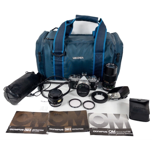 270 - SNAP AWAY!! A camera bundle to include an OLYMPUS OM-2N camera with an OLYMPUS OM-System Zuiko Auto-... 