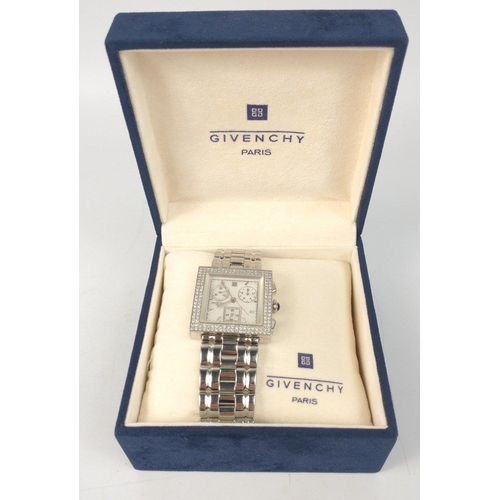 30 - GIVENCHY APSARAS DIAMOND gents quartz wristwatch still within its original presentation box - as new... 