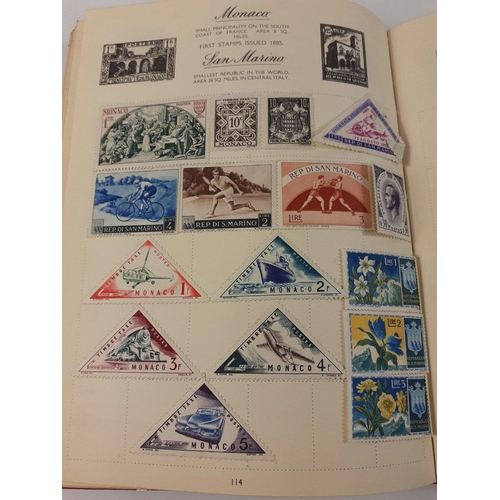 62 - A small NELSON c1950's Stamp Album 'For The Stamps of The World' to include most commonwealth countr... 