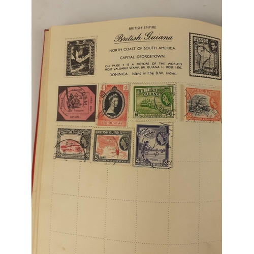 62 - A small NELSON c1950's Stamp Album 'For The Stamps of The World' to include most commonwealth countr... 