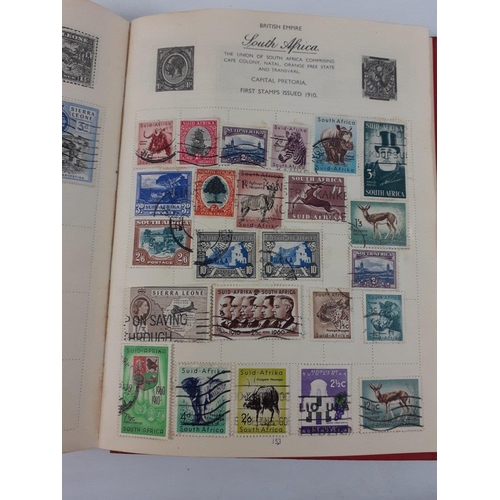 62 - A small NELSON c1950's Stamp Album 'For The Stamps of The World' to include most commonwealth countr... 