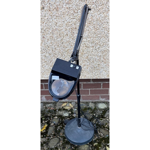 14 - A large angle poise style CRAFT LAMP in black finish  - cost £200 new!!#12