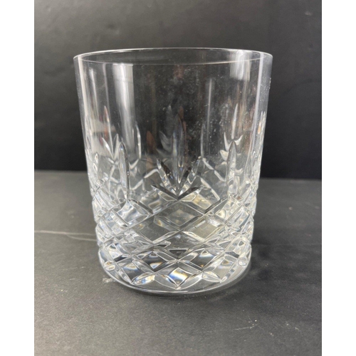 266 - Stunning set of EIGHT ROYAL DOULTON deep cut whisky tumblers in excellent condition.  Larger size 10... 