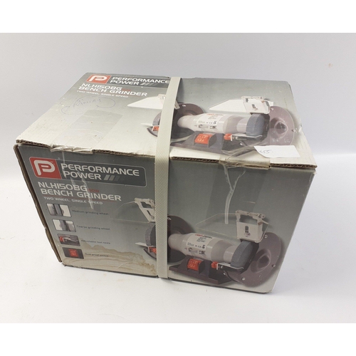 356 - A boxed PERFORMANCE POWER NLH150BG Bench Grinder.#332