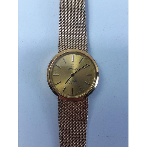 165 - An OMEGA DE VILLE 1350 Ladies Quartz Watch with attractive original strap and box. Also a PEERS HARD... 