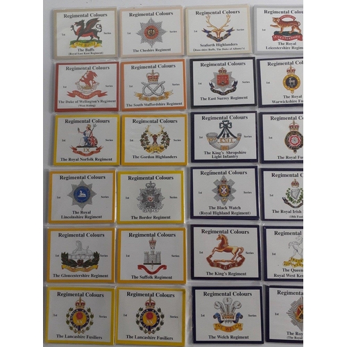 177 - 36 Superb complete sealed packs of David J Hunters INFANTRY REGIMENTAL COLOURS.  A superb resource o... 