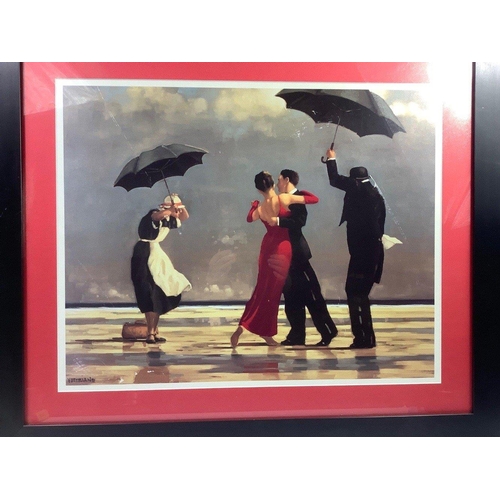 1 - Two prints by JACK VETTRIANO to include 'The Picnic Party' (frame size 68x57cm approx) and 'The Sing... 