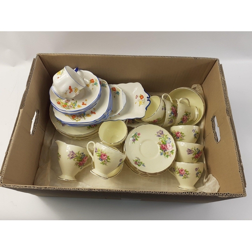 146 - A box containing a quantity of china including ROYAL ALBERT BETTY and other unnamed china. In good c... 