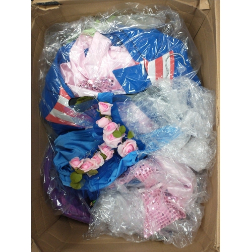 245 - Assorted children's dancewear dresses, ages 5-12 approx, lots of flowers and glitz included
Viewing ... 