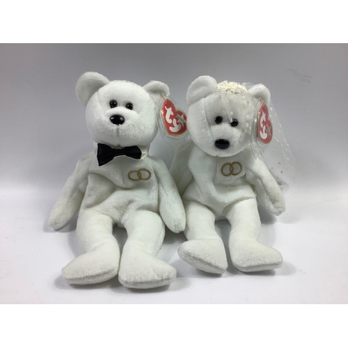 250 - TY BEANIE BABIES - Mr and Mrs with tags#250