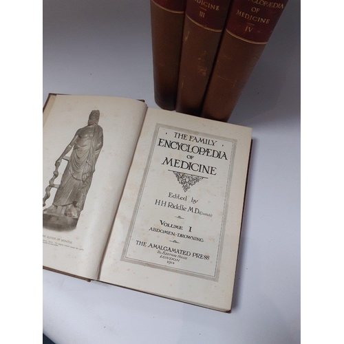 272 - A four volume set of The Family Encyclopaedia of Medicine edited by H H Riddle and published in 1914... 