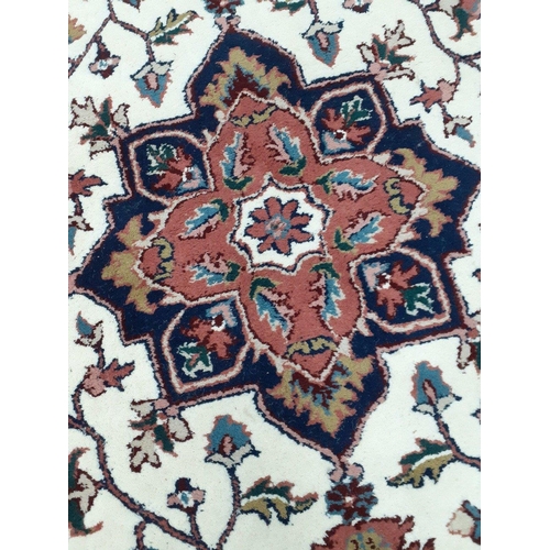 287 - Large woolwork Arabic /Persian style rug.  Measures 190 x 125 cm approx#287