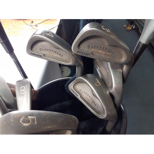 336 - A good quality set of SWILKEN golf clubs, made in St Andrews.  Irons includes 3,4,5,6,7,8,9PW,SW.  B... 