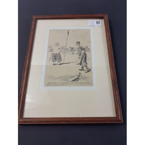 7 - A small golfing themed print taken from Punch 1931 , the frame measures 30cm x 22cm#7