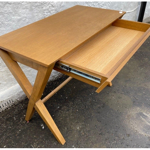 96 - Small John Lewis computer or work station desk - nice quality with pull-out drawer - dimensions 90cm... 