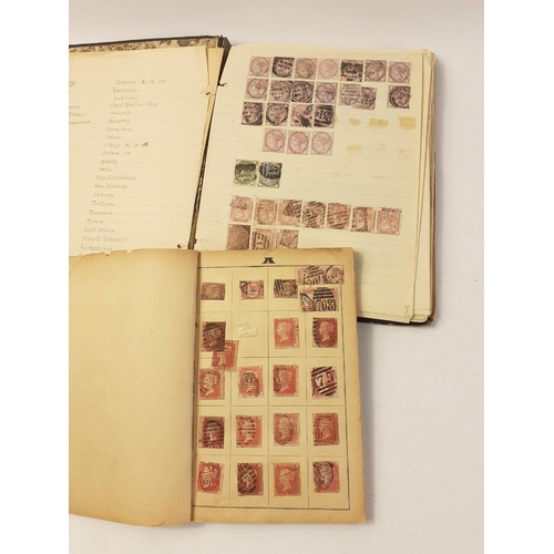 118 - STAMP COLLECTION  An older collated collection of PENNY REDS and other used Victorian stamps hinged ... 