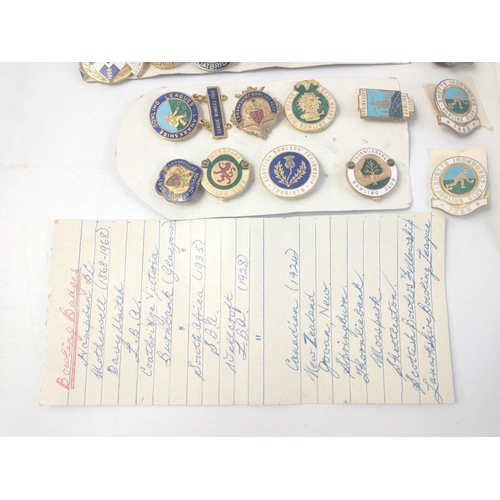 126 - A collection of 23 Scottish bowling club badges some dating from the 1930s#126