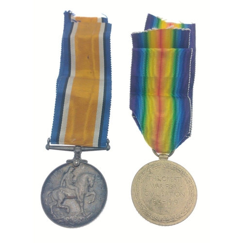 131 - WWI Medal Pair comprising a British War Medal and Victory Medal named to 40788 Pte. F.E. Brown Royal... 