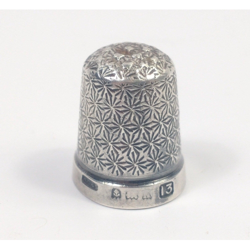 180 - A SILVER Birmingham hallmarked antique thimble weight 2.91g approx#180