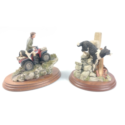 291 - Two BORDER FINE ARTS models in good undamaged condition.  EASY RIDERS (153) from 1993 by D Walton de... 