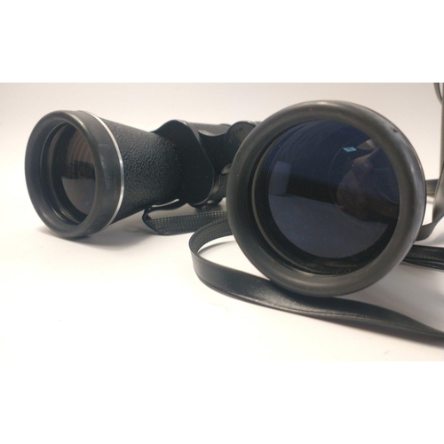 430 - A pair of BOOTS 10x50 binoculars in case with lens caps, wide angle 7D, 122m/1000m#430