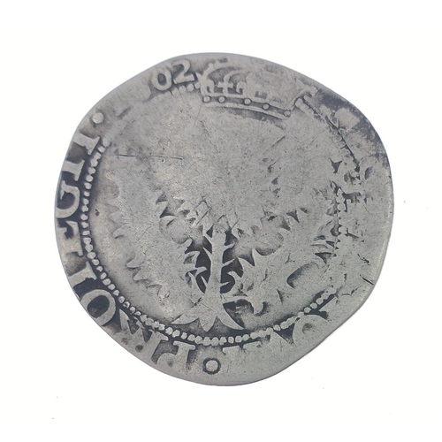 106 - SCOTLAND silver coinage, JAMES VI 1602 SILVER THISTLE MERK weighs 5.56g Diameter 32mm.  Clear date a... 