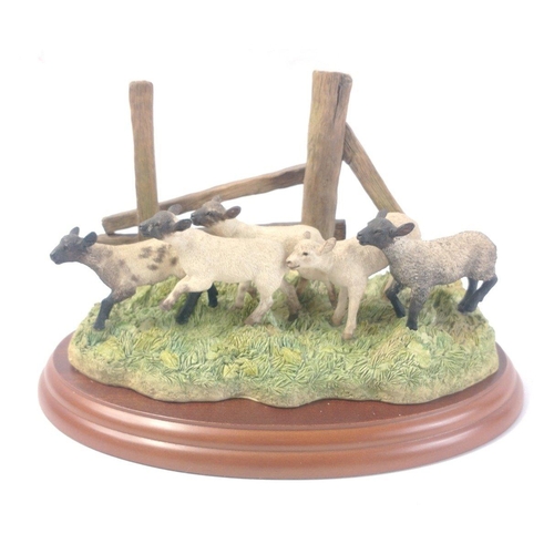 304 - BORDER FINE ARTS ' The Derby' a James Herriot series model No. A0906, on wood base, with box and in ... 