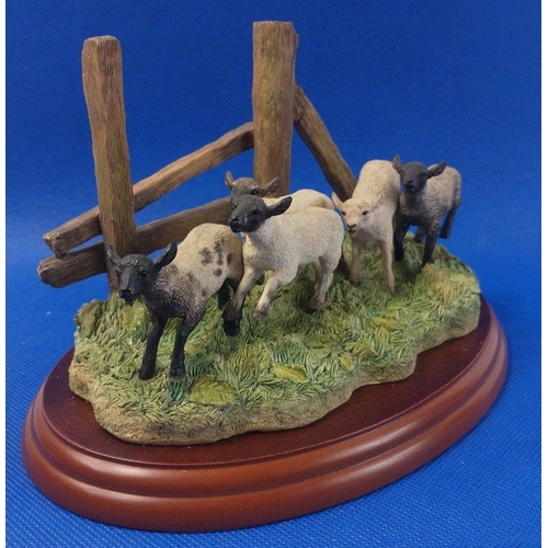 304 - BORDER FINE ARTS ' The Derby' a James Herriot series model No. A0906, on wood base, with box and in ... 