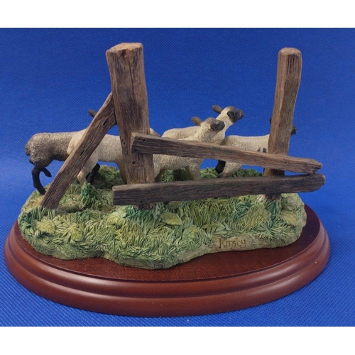 304 - BORDER FINE ARTS ' The Derby' a James Herriot series model No. A0906, on wood base, with box and in ... 