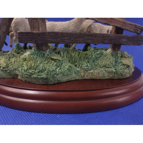 304 - BORDER FINE ARTS ' The Derby' a James Herriot series model No. A0906, on wood base, with box and in ... 