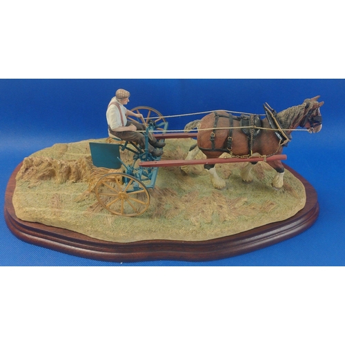 307 - BORDER FINE ARTS 'Rowing-Up'   model No. B0598 by Ray Ayres, on wood base, with original box and in ... 