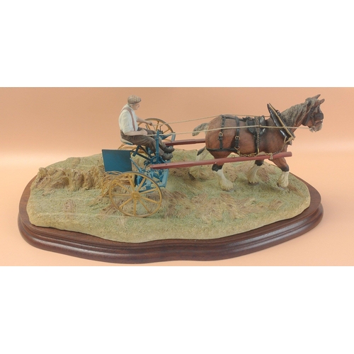 307 - BORDER FINE ARTS 'Rowing-Up'   model No. B0598 by Ray Ayres, on wood base, with original box and in ... 