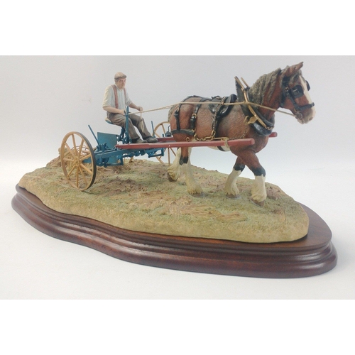 307 - BORDER FINE ARTS 'Rowing-Up'   model No. B0598 by Ray Ayres, on wood base, with original box and in ... 