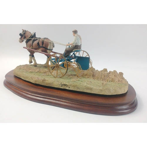 307 - BORDER FINE ARTS 'Rowing-Up'   model No. B0598 by Ray Ayres, on wood base, with original box and in ... 