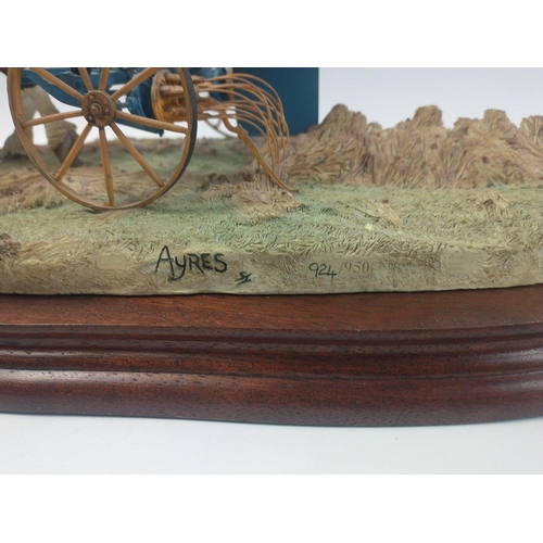 307 - BORDER FINE ARTS 'Rowing-Up'   model No. B0598 by Ray Ayres, on wood base, with original box and in ... 