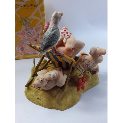 353 - Piggin' Piggy and Friends by David Corbridge. PIGGIN HOLIDAYS Ltd. Edition 3324/3500. Undamaged and ... 