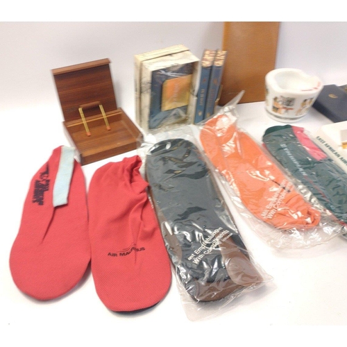 360 - Airline memorabilia to include 2 pairs of LUFTHANSA slipperettes and 1 pair of ETHIOPIAN AIRWAYS sli... 