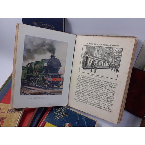 474 - A super collection of vintage childrens books to include THE CHILDRENS RAILWAY BOOK which contains s... 